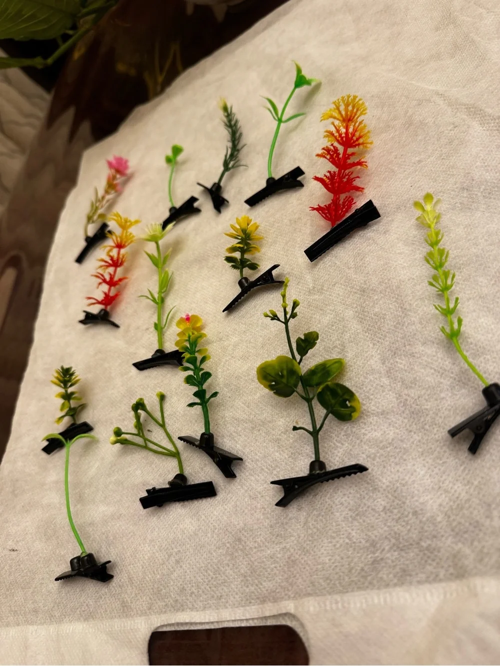 Kids Floral Hair Clips - Multi-Color Decorative Clips